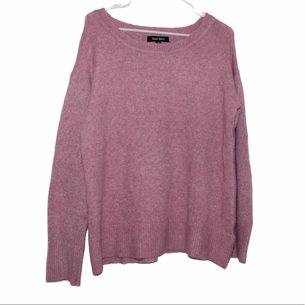 pastel pink sweater